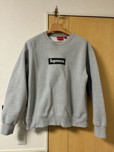 Supreme Box Logo Crewneck "Heather Grey" (22FW)