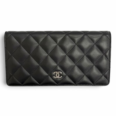 美品 シャネル ココマーク マトラッセ タイムレスクラシック長財布 A31509