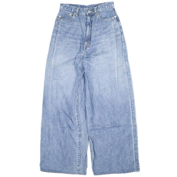 Name. ネーム 日本製 SELVEDGE DENIM WIDE PANTS セルビッチデニムワイドパンツ W-NMPT-18SS-021 2 Indigo ジップフライ バギー ジーンズ ボトムス g25943