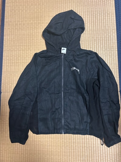 Stussy x Nike U NRG Linen Jacket Hoodie (US Size) "Black" FZ5751-010