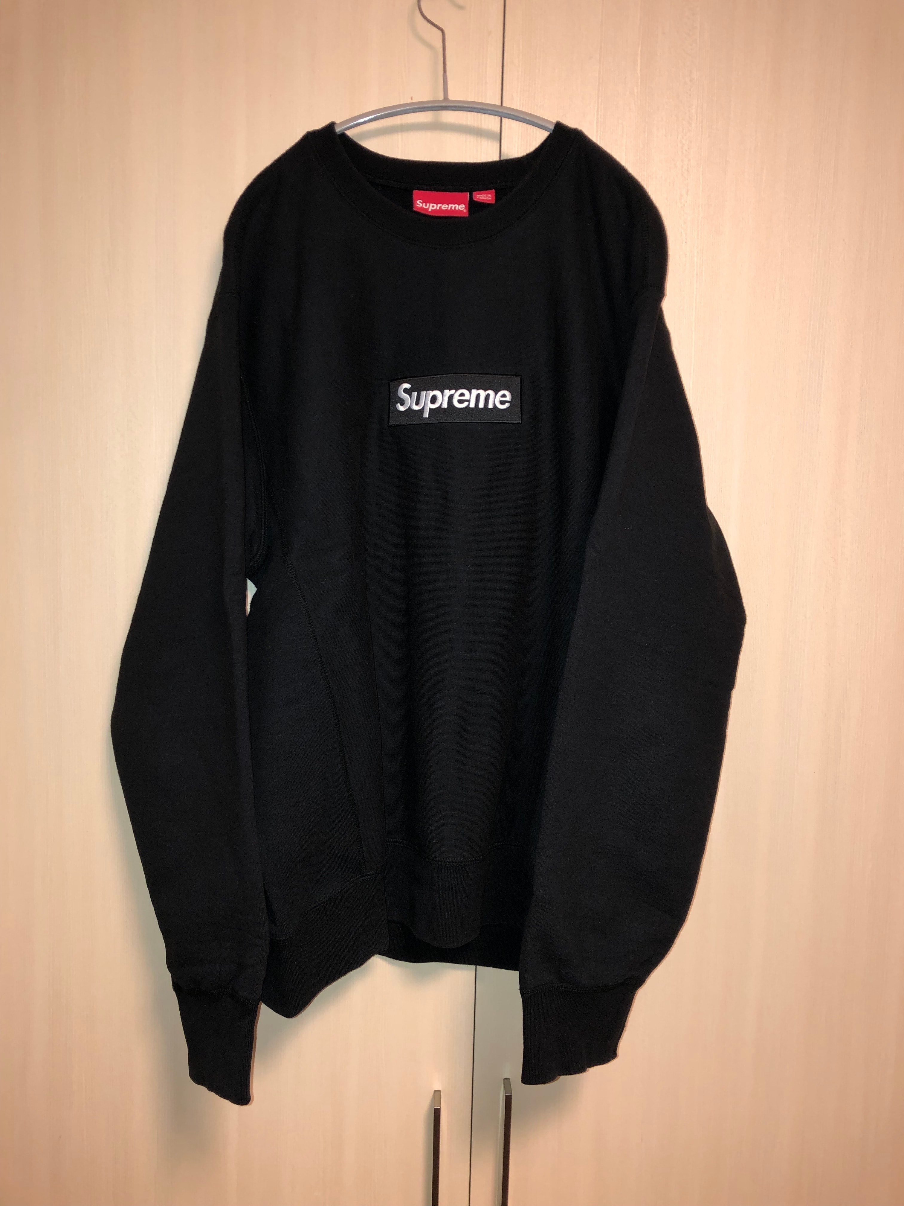Supreme Box Logo Crewneck Sweatshirt "Black" (18FW)