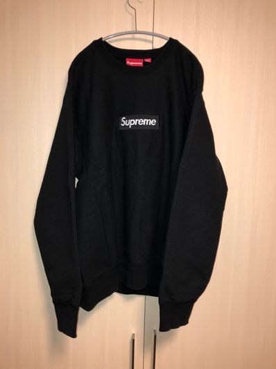 Supreme Box Logo Crewneck Sweatshirt "Black" (18FW)