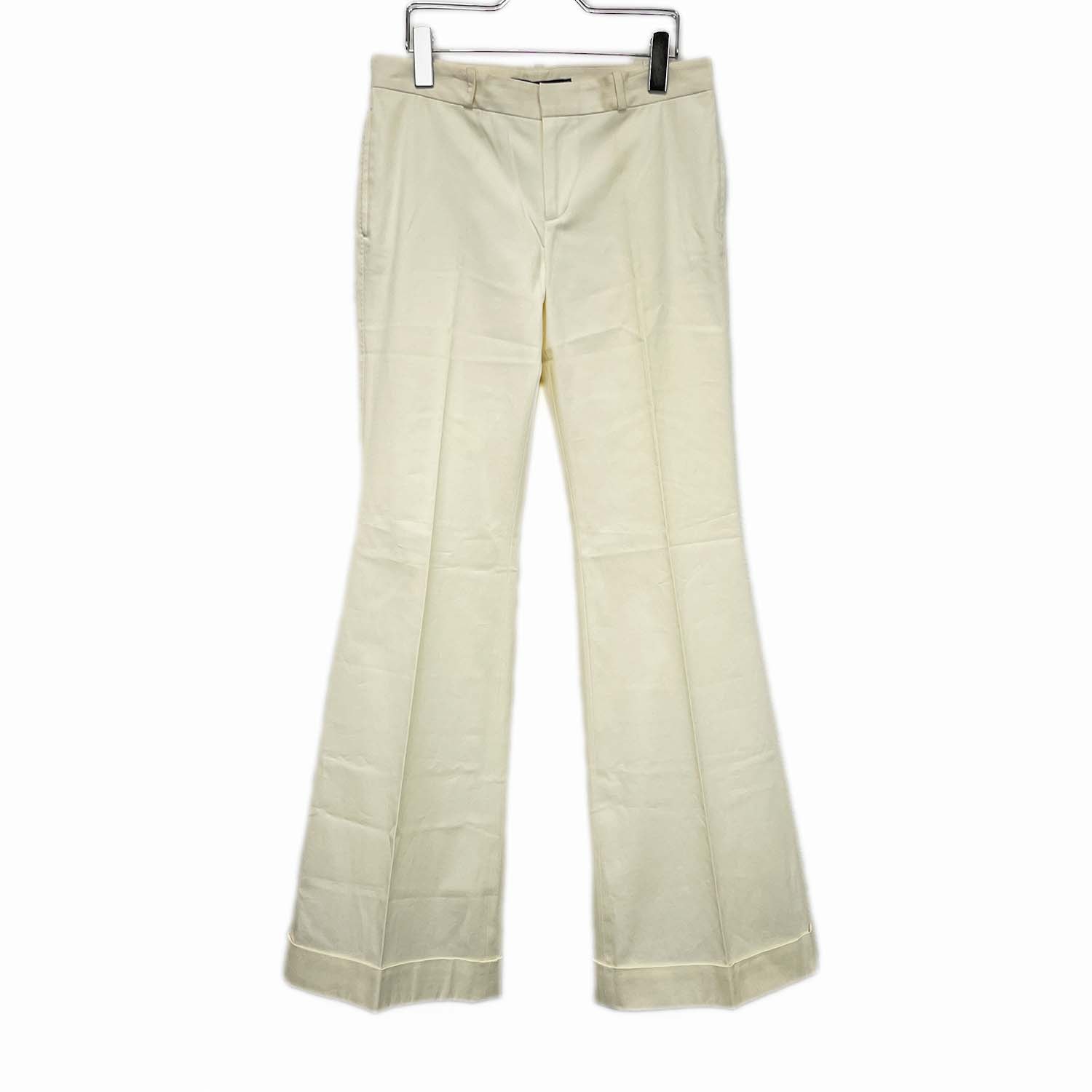 RALPH LAUREN ラルフローレン ボトムス フレアパンツ ロング コットン ポリウレタン サイズ9 ベージュ レディース 【中古】