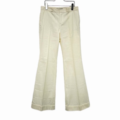 RALPH LAUREN ラルフローレン ボトムス フレアパンツ ロング コットン ポリウレタン サイズ9 ベージュ レディース 【中古】