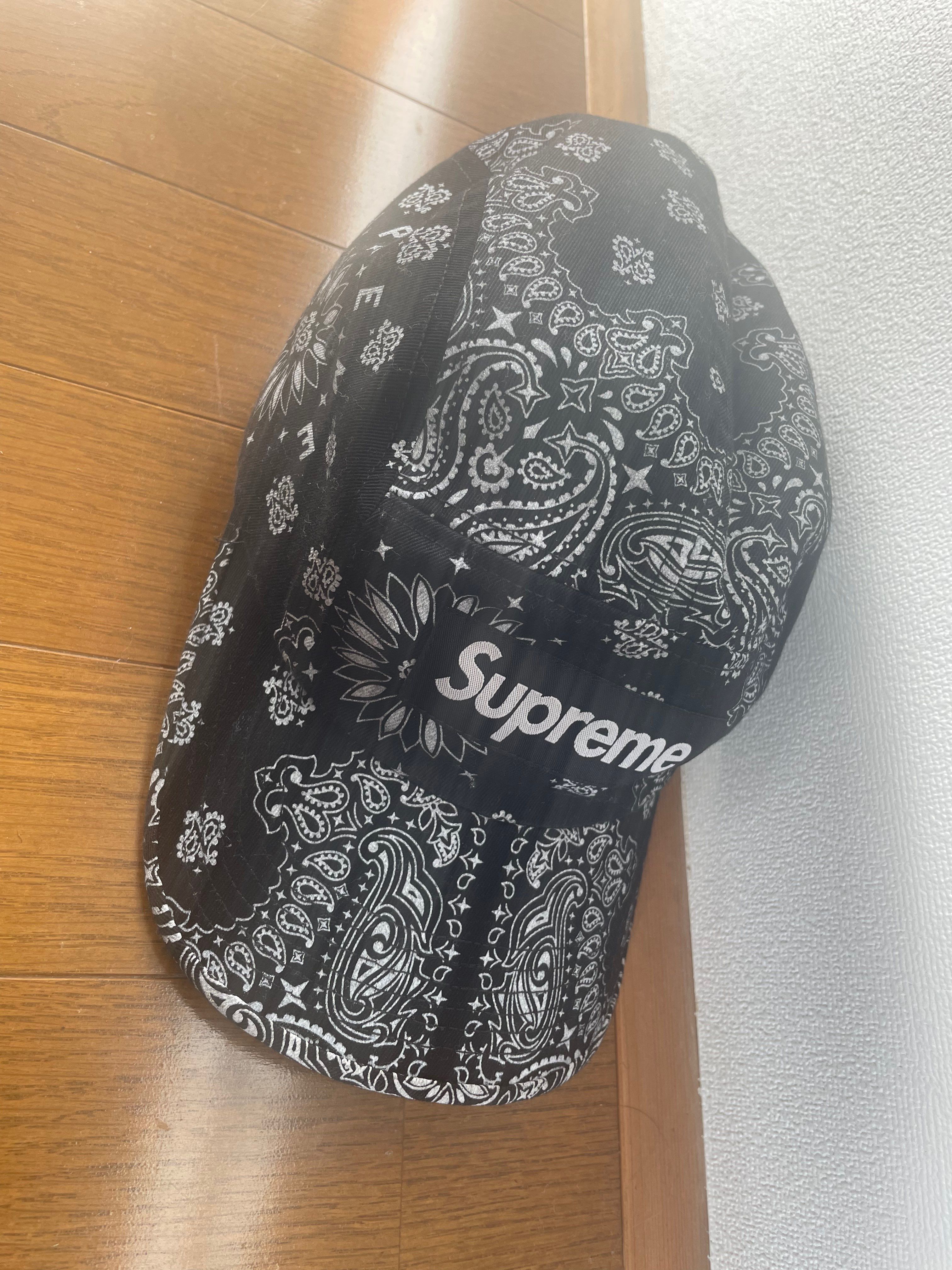 Supreme Bandana Camp Cap "Black"