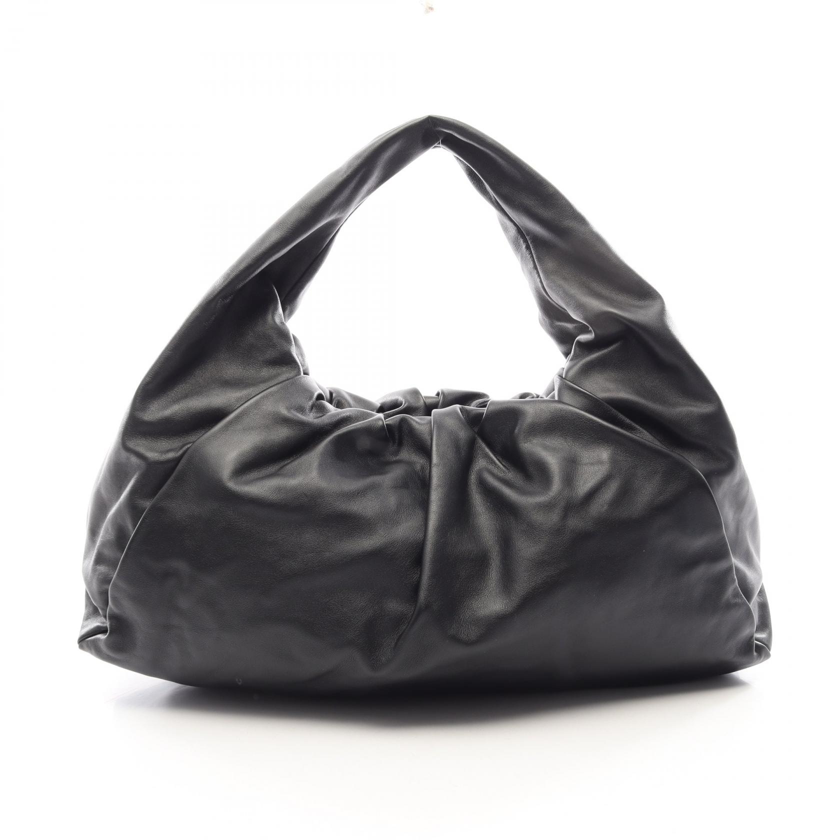 ボッテガヴェネタ BOTTEGA VENETA ザ ショルダーポーチ ハンドバッグ バッグ レザー レディース ブラック系 【中古】