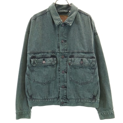 Levi's リーバイス デニムジャケット S グリーン系