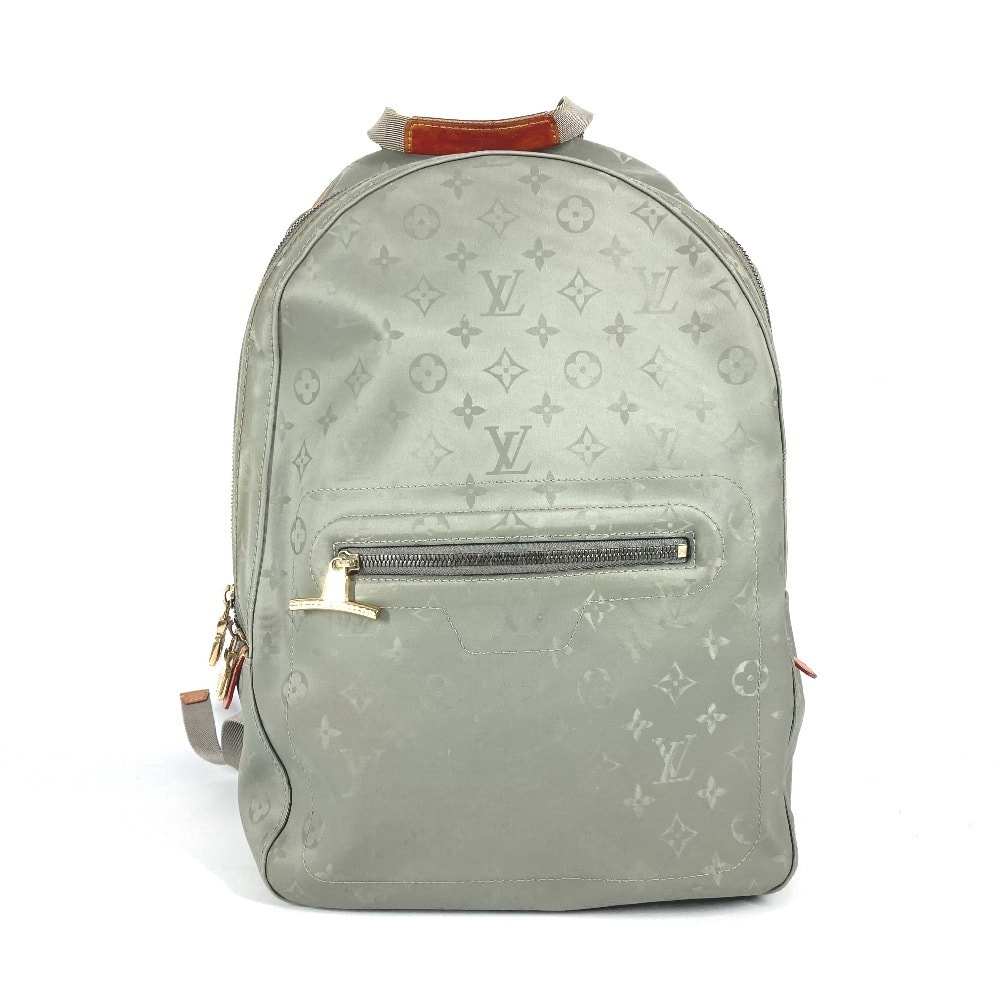ルイヴィトン LOUIS VUITTON バックパック PM M43882 モノグラムチタニウム カバン リュックサック キャンバス ベージュ