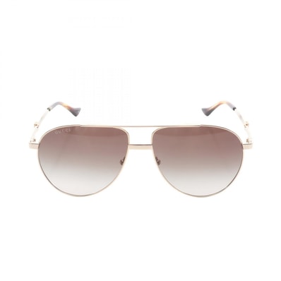 グッチ GUCCI サングラス 衣料品 GP / プラスチック メンズ レディース ゴールド系 / ブラウン系 GG1440S004 【新品】
