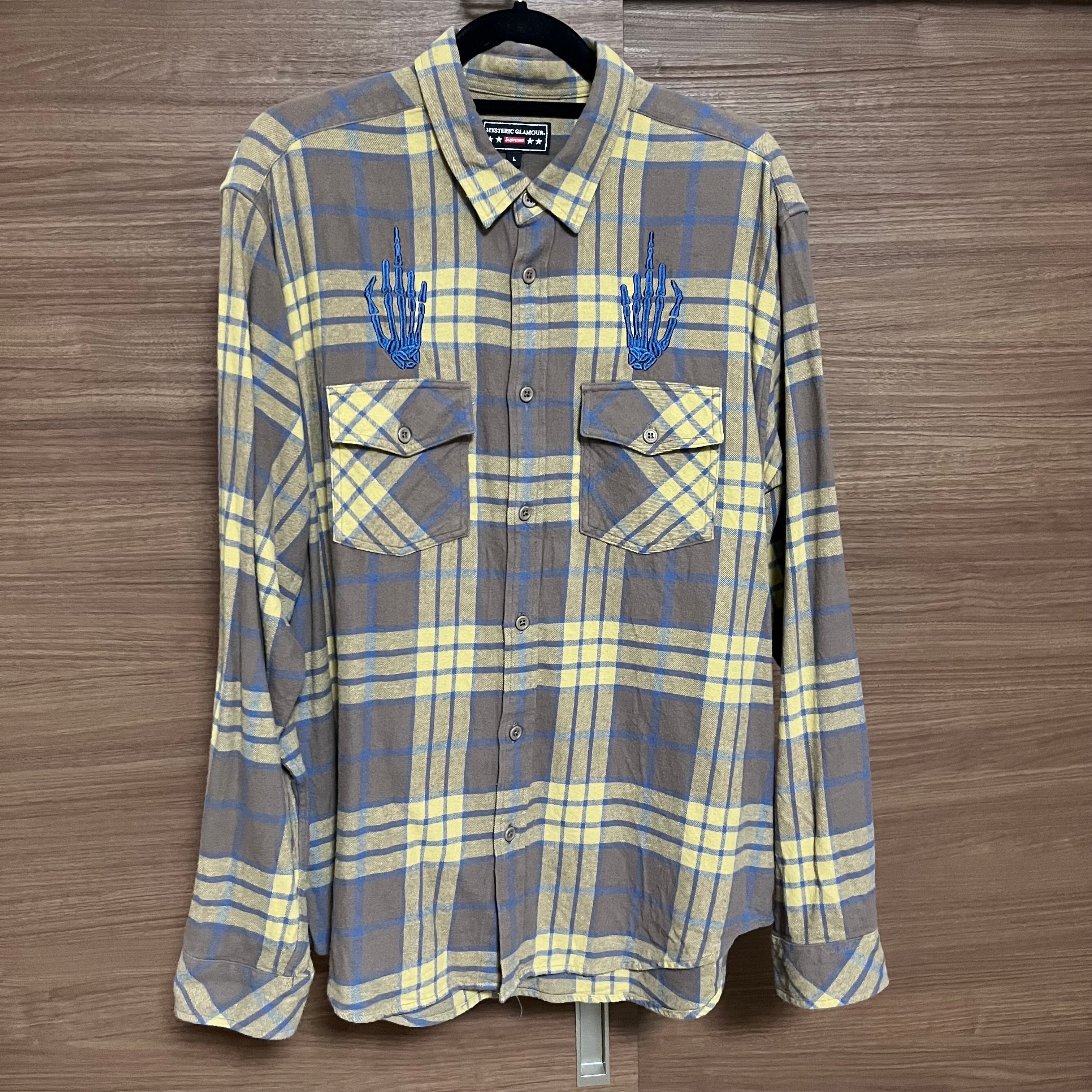 Supreme x HYSTERIC GLAMOUR Plaid Flannel Shirt "Tan"