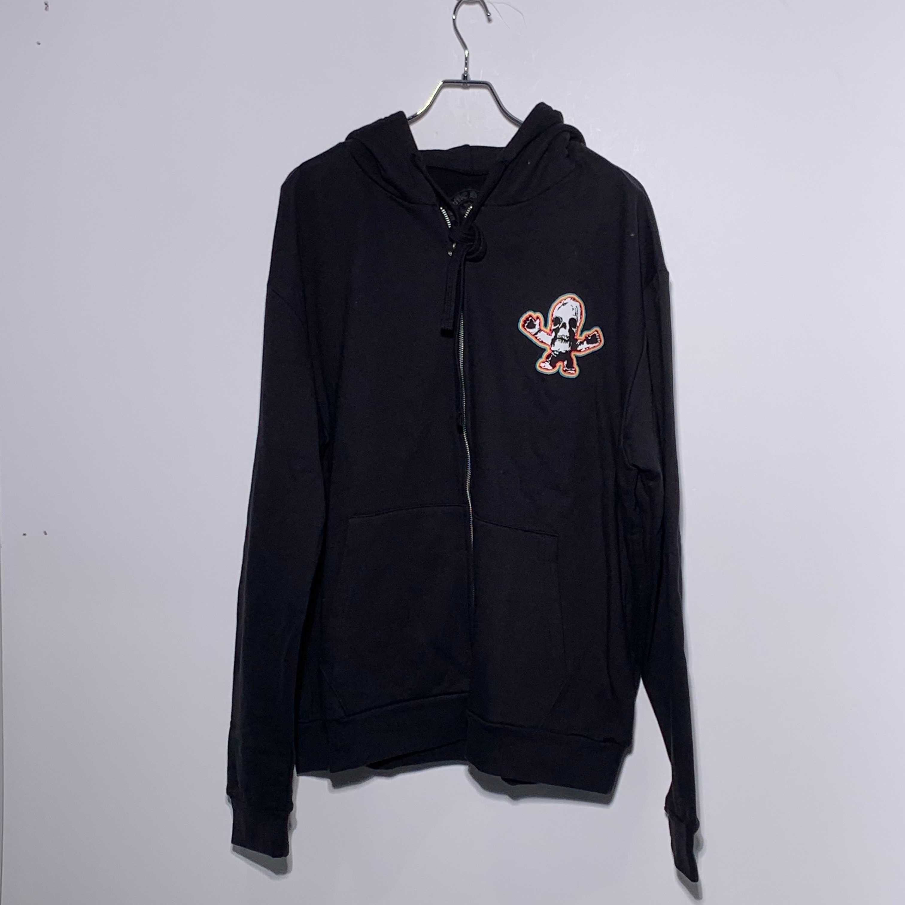 Chrome Hearts FOTI Rainbow Scroll Zip Up Hoodie "Black"