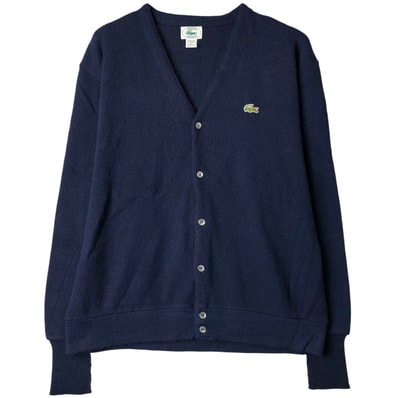 古着 80~90年代 ラコステ LACOSTE IZOD アクリルニットカーディガン USA製 メンズXL相当 ヴィンテージ/eaa546662