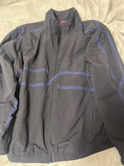 Supreme Inset Link Track Jacket "Black"