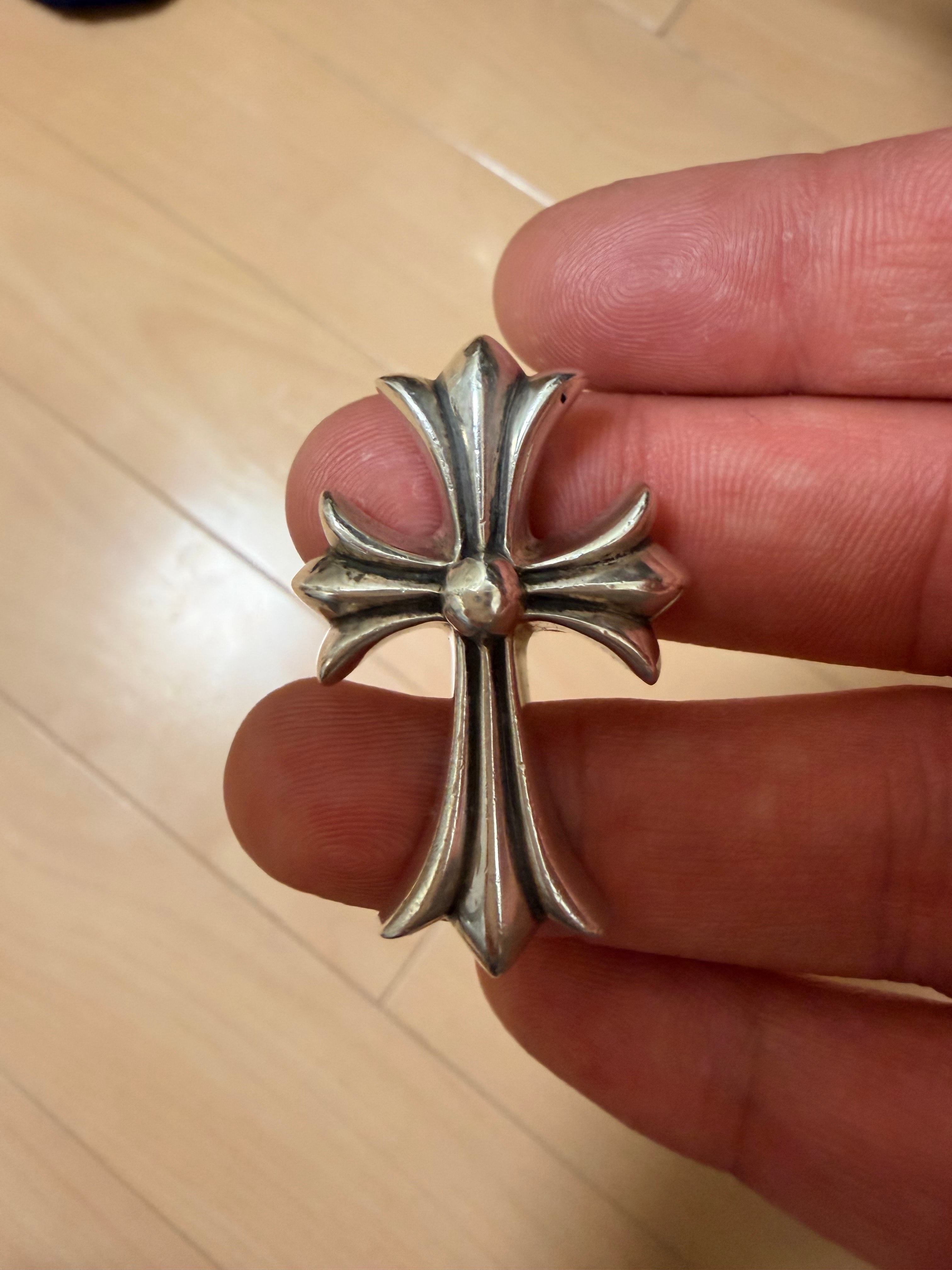 Chrome Hearts Small CH Cross Pendant "Silver"