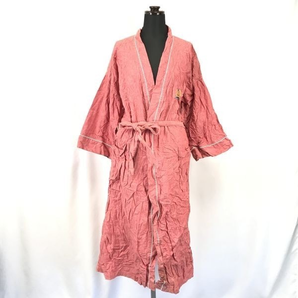 80s-90s Vintage★Christian Dior MONSIEUR★羽織り/バスローブ/ガウンコート/アウター【Mens size -1/pink/ピンク】jacket/ルームウェア◆BH225