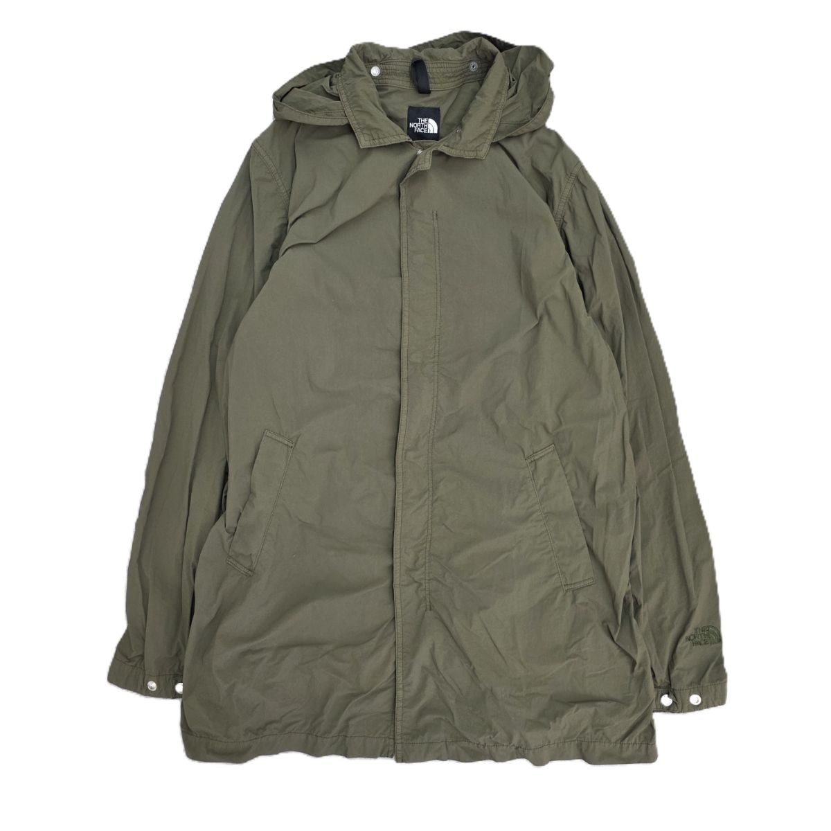 THE NORTH FACE ザ・ノースフェイス ジャーニーズコート ナイロンコート フード取り外し可能 ナイロンジャケット NP71662 L ナイロン カーキ  メンズ【中古】