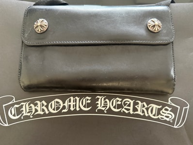 Chrome Hearts Wave Wallet Leather "Black"
