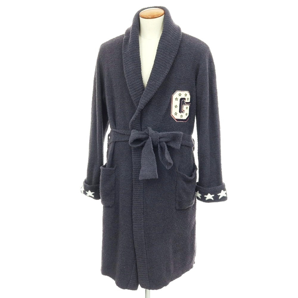 【中古】ジェラートピケ オム GELATO PIQUE HOMME ポリエステル パウダー ニット ルームウェア ガウン グレー【サイズM】【メンズ】