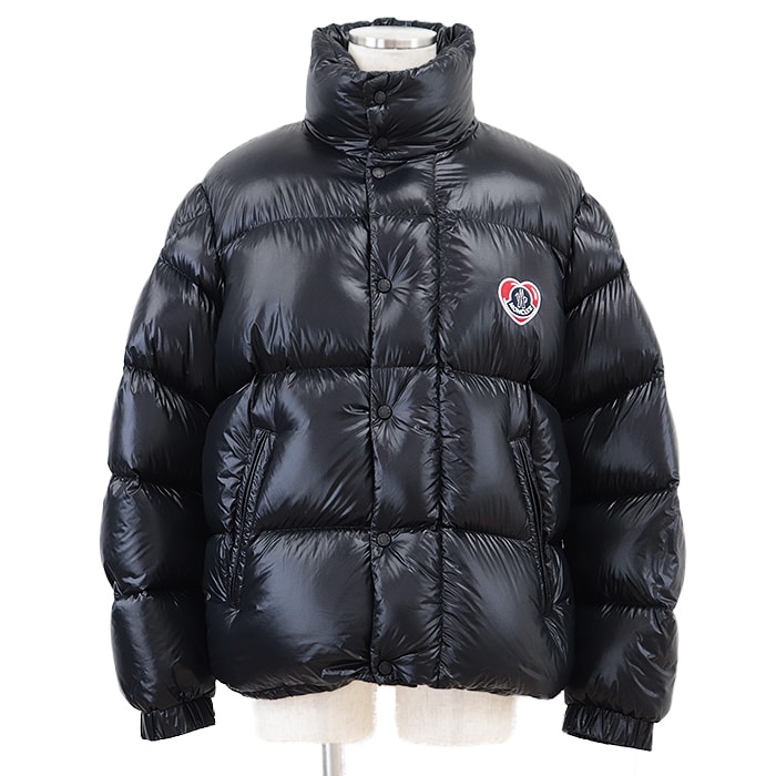 美品 モンクレール 2023年製 MISAM ハート ワッペン ダウンジャケット メンズ ダークネイビー 4 MONCLER