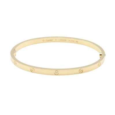 カルティエ CARTIER ラブブレス SM ブレスレット アクセサリー K18(イエローゴールド) レディース ゴールド系 B6079117 【中古】