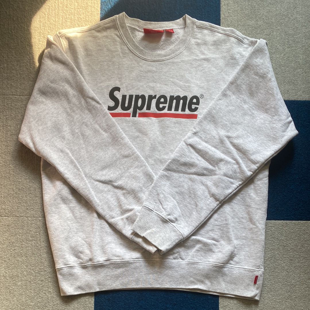 Supreme Underline Crewneck "Grey"