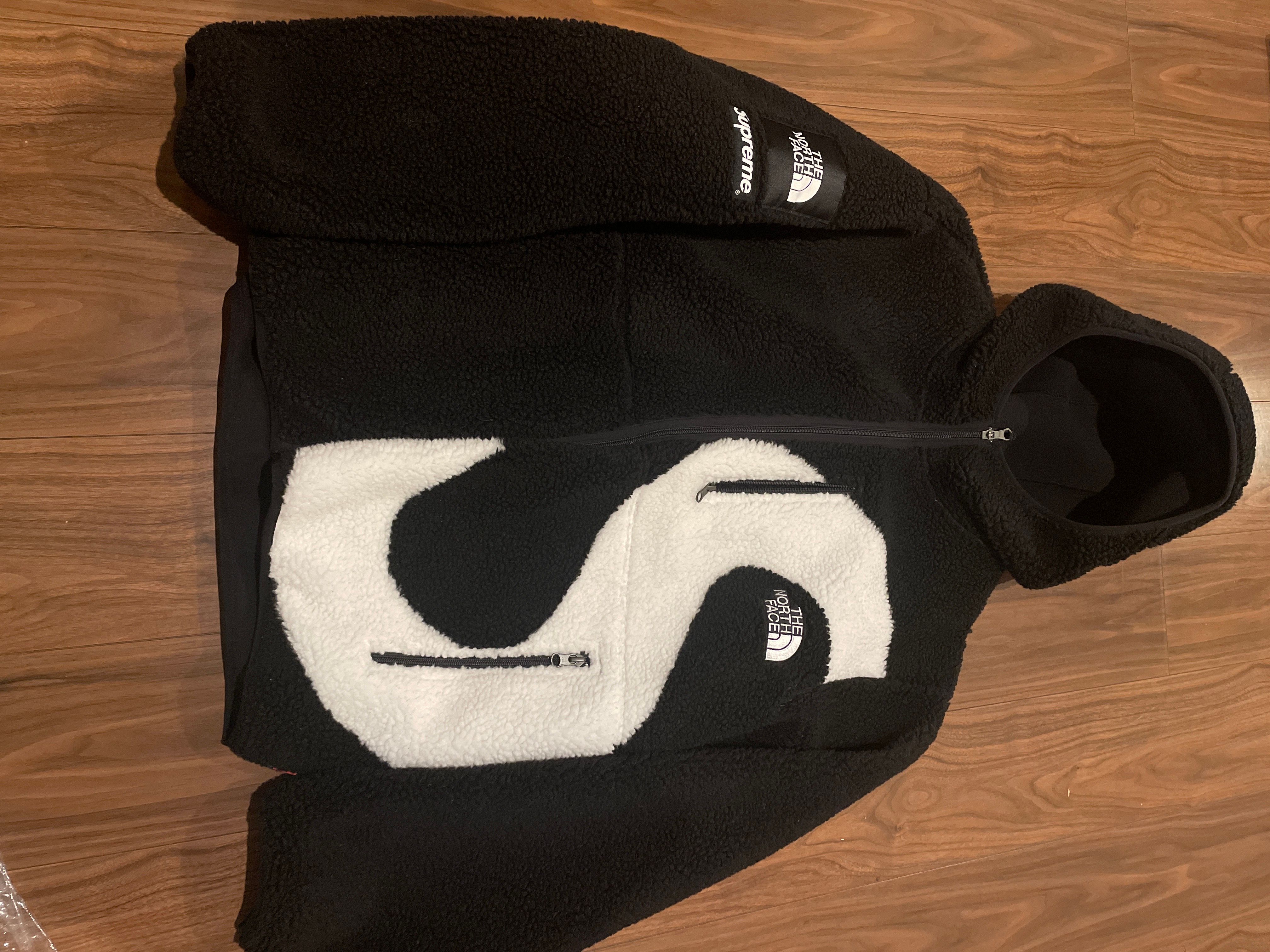 Supreme x The North Face S Logo Hooded Fleece Jacket "Black"