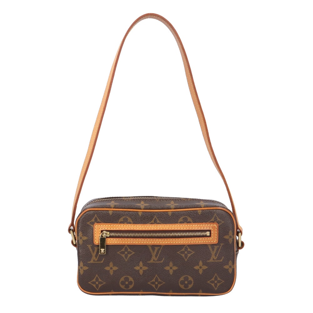 ルイヴィトン ポシェットシテ モノグラム ショルダーバッグ モノグラムキャンバス M51183 ブラウン レディース LOUIS VUITTON  中古