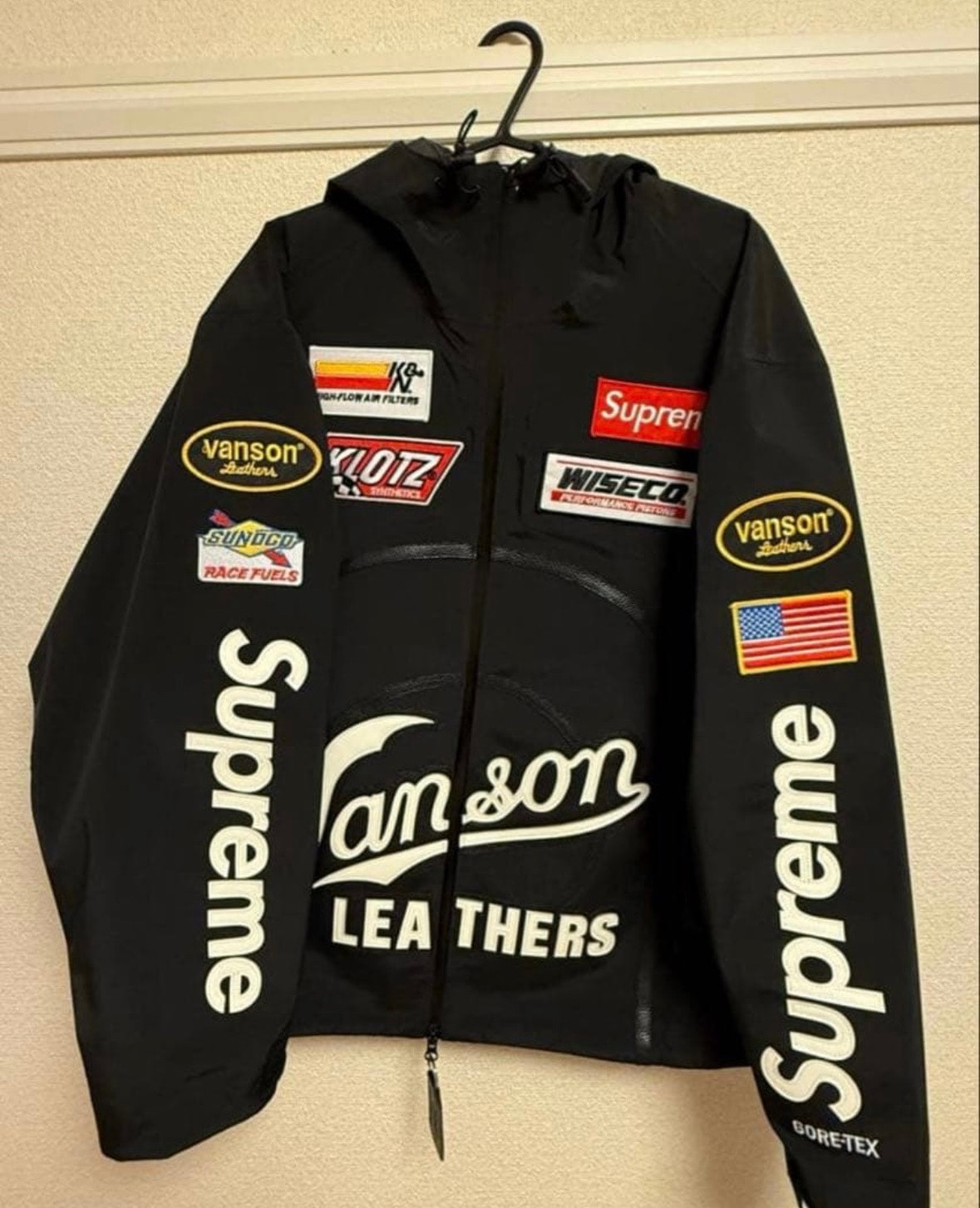 Supreme x Vanson Leathers GORE-TEX Shell Jacket "Black"