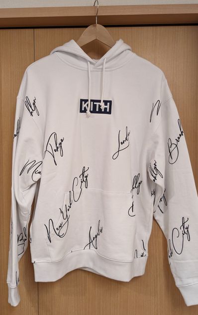 Kith City Script Hoodie "White"