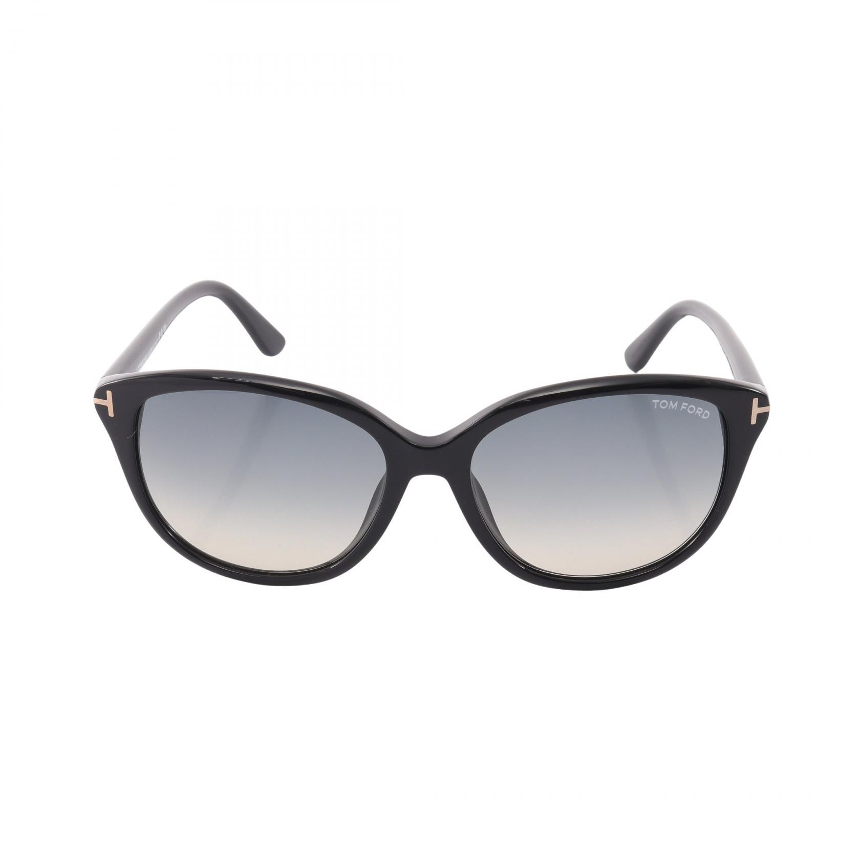 トムフォード TOM FORD Karmen サングラス 衣料品 プラスチック / GP レディース ブラック系 / ゴールド系 TF3290113 【中古】