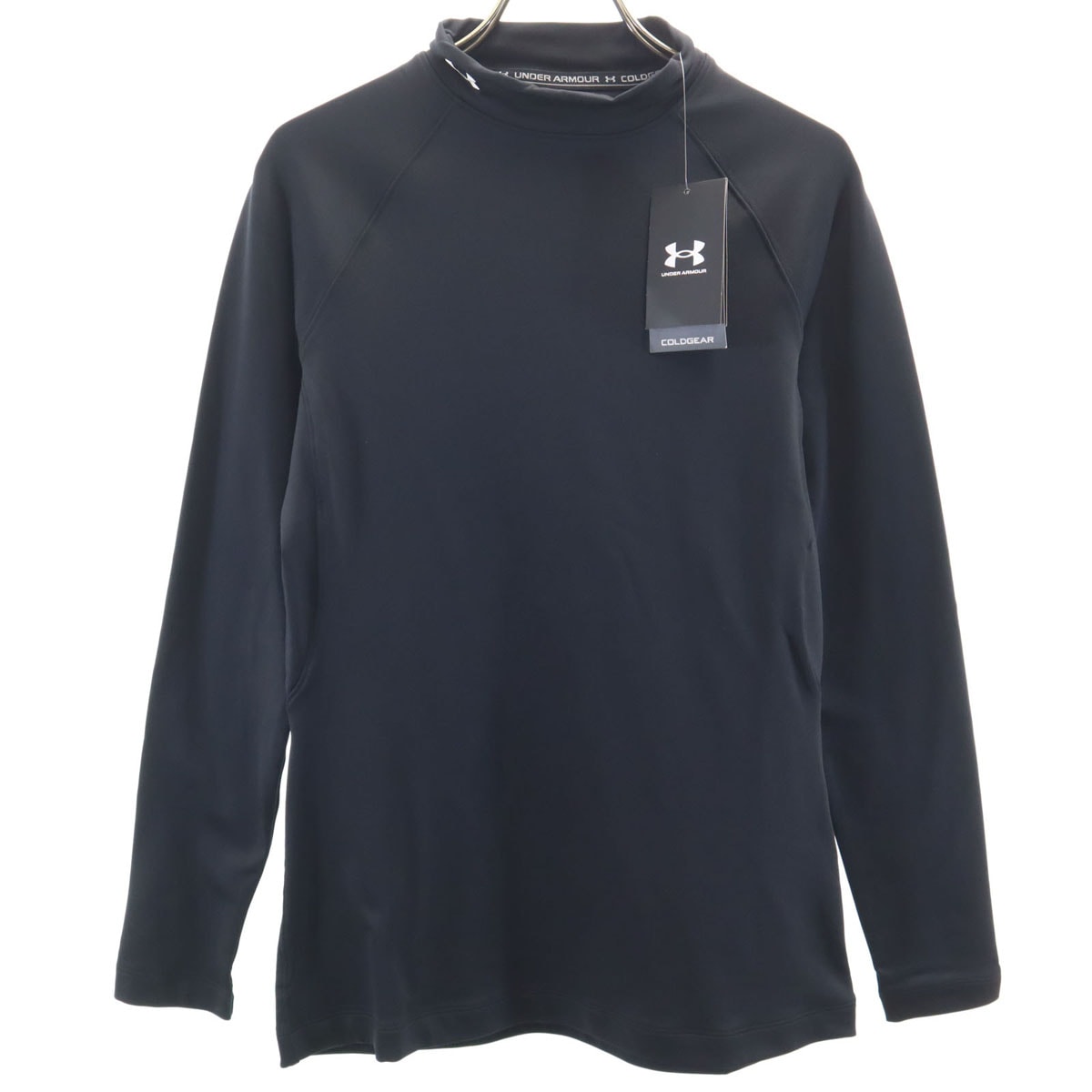 未使用 UNDER ARMOUR アンダーアーマー トレーニング 長袖 モックネック ウェア XL ブラック