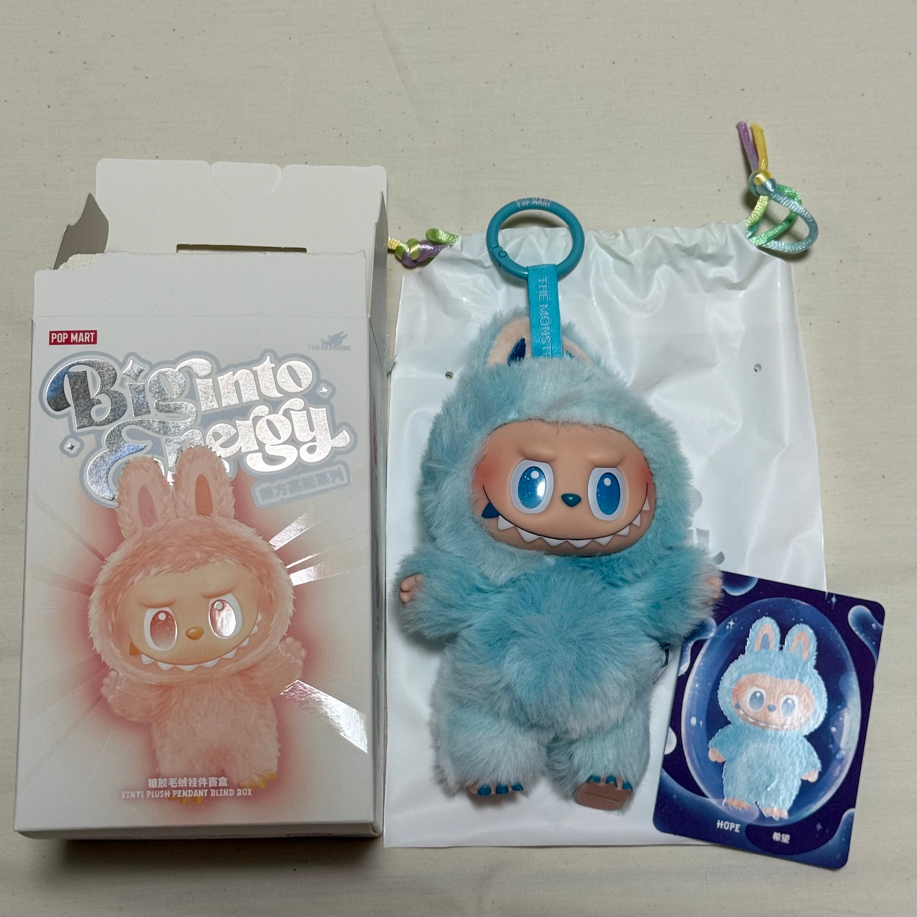 POP MART THE MONSTERS (LABUBU) Big into Energy Series Plush Pendant HOPE