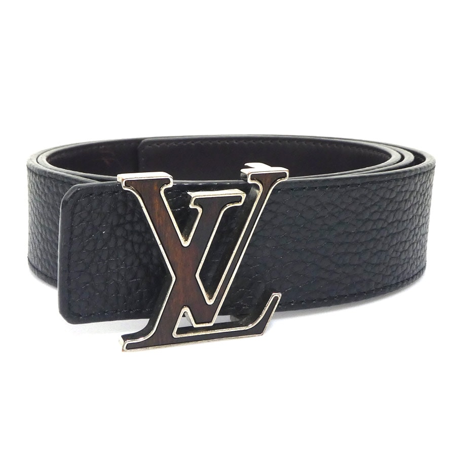 ルイ ヴィトン LOUIS VUITTON ベルト My LV ベルト サンチュール リバーシブル レザー/メタル ブラック/ブラウン メンズ N1010【中古】 56900k