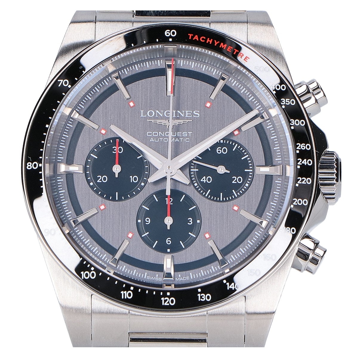 ロンジン 新品未使用 L3.836.4.52.9 コンクエスト クロノ スキーエディション 42mm 自動巻き