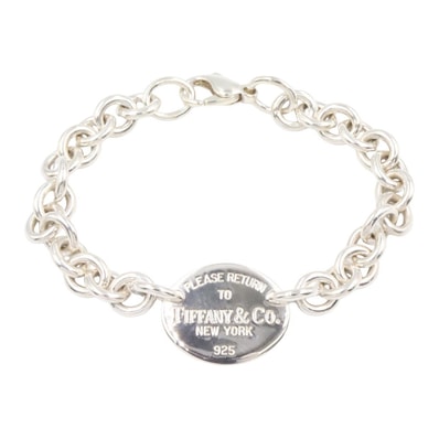 ティファニー TIFFANY&CO リターン トゥ オーバル ブレスレット ブレスレット アクセサリー シルバー925 レディース シルバー系 【中古】
