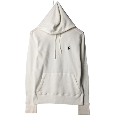 古着 ラルフローレン Ralph Lauren POLO by Ralph Lauren フード付き サーマルロンT ワッフル メンズM相当/eaa584310