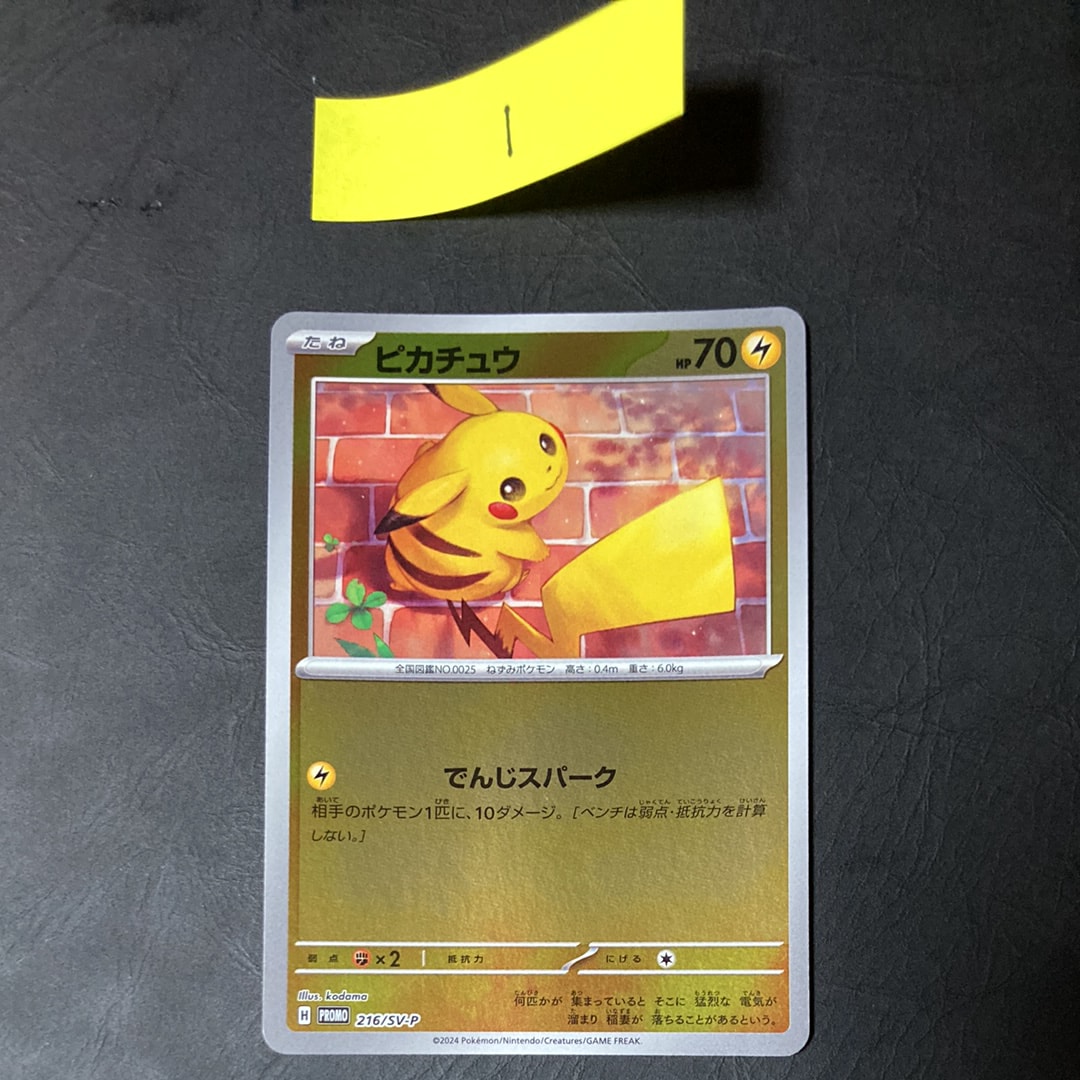 ピカチュウ P [SV-P 216](プロモカードパック「ポケカの夏がキタ!プロモカードGetキャンペーン!」)