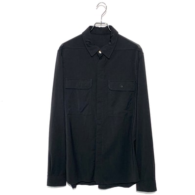 Rick Owens Press Stud Shirt Black 24SS