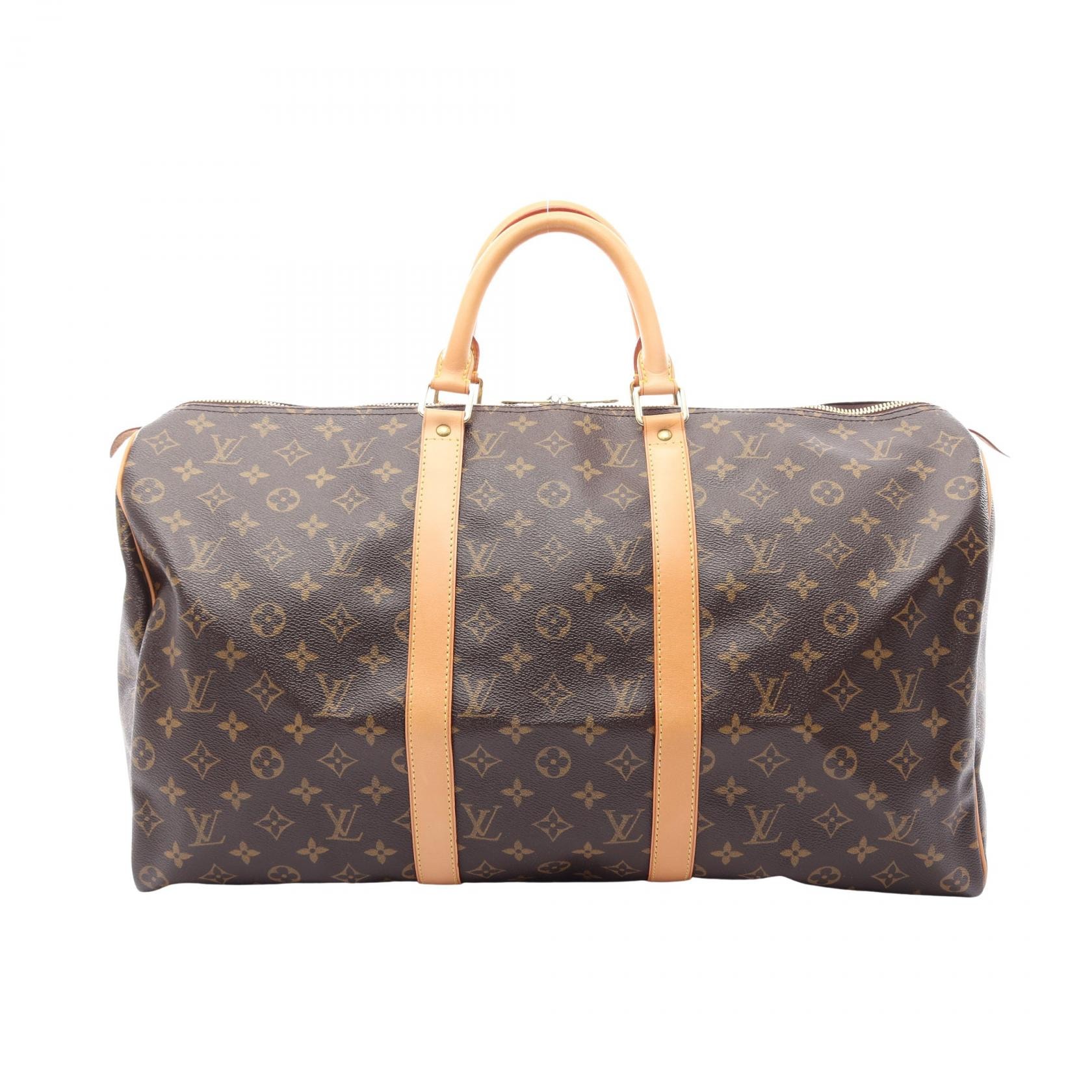 ルイ・ヴィトン LOUIS VUITTON キーポル50 モノグラム ボストンバッグ バッグ PVCコーティングキャンバス レザー モノグラム メンズ レディース ブラウン系 M41426 【中古】