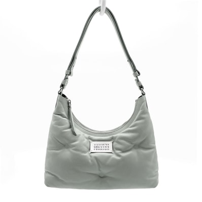 Maison Margiela メゾンマルジェラ グラムスラム スモール ホーボー ショルダーバッグ
クッション RFID レザー グレー レディース
【中古】