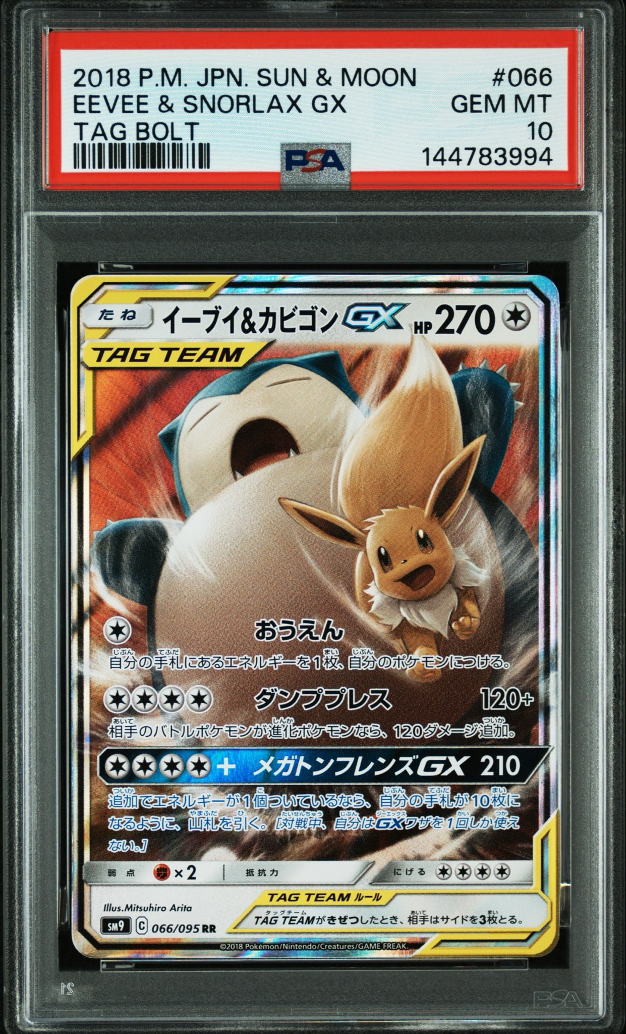 イーブイ&カビゴンGX RR [SM9 066/095](拡張パック「タッグボルト