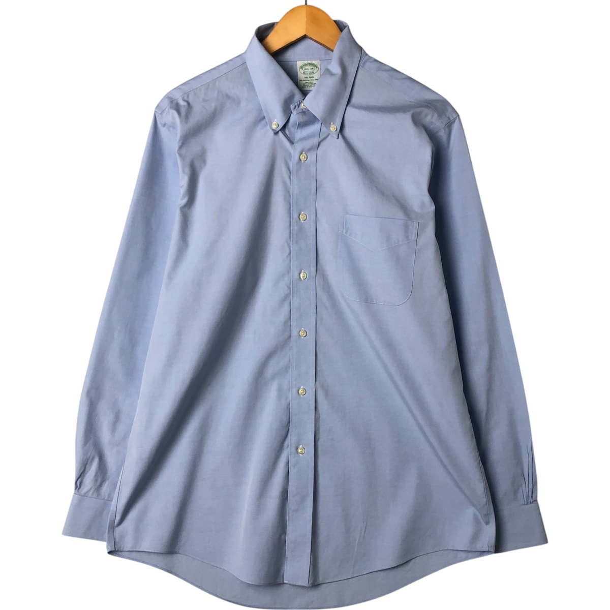 古着 ブルックスブラザーズ Brooks Brothers Est.1818 MILANO 長袖 ボタンダウンシャツ メンズL相当/eaa551895