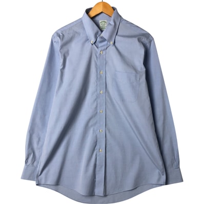 古着 ブルックスブラザーズ Brooks Brothers Est.1818 MILANO 長袖 ボタンダウンシャツ メンズL相当/eaa551895
