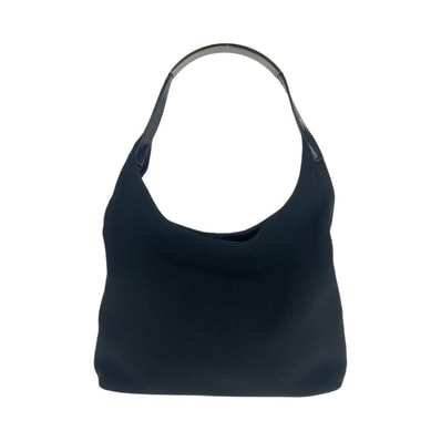 GUCCI グッチ ホーボー ブラック 黒 シルバー金具 キャンバス エナメル/ ショルダーバッグ 602017 【中古】