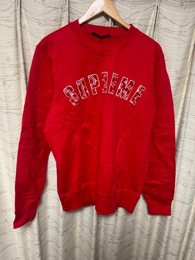 Supreme / Louis Vuitton Arc Logo Crewneck "Red"