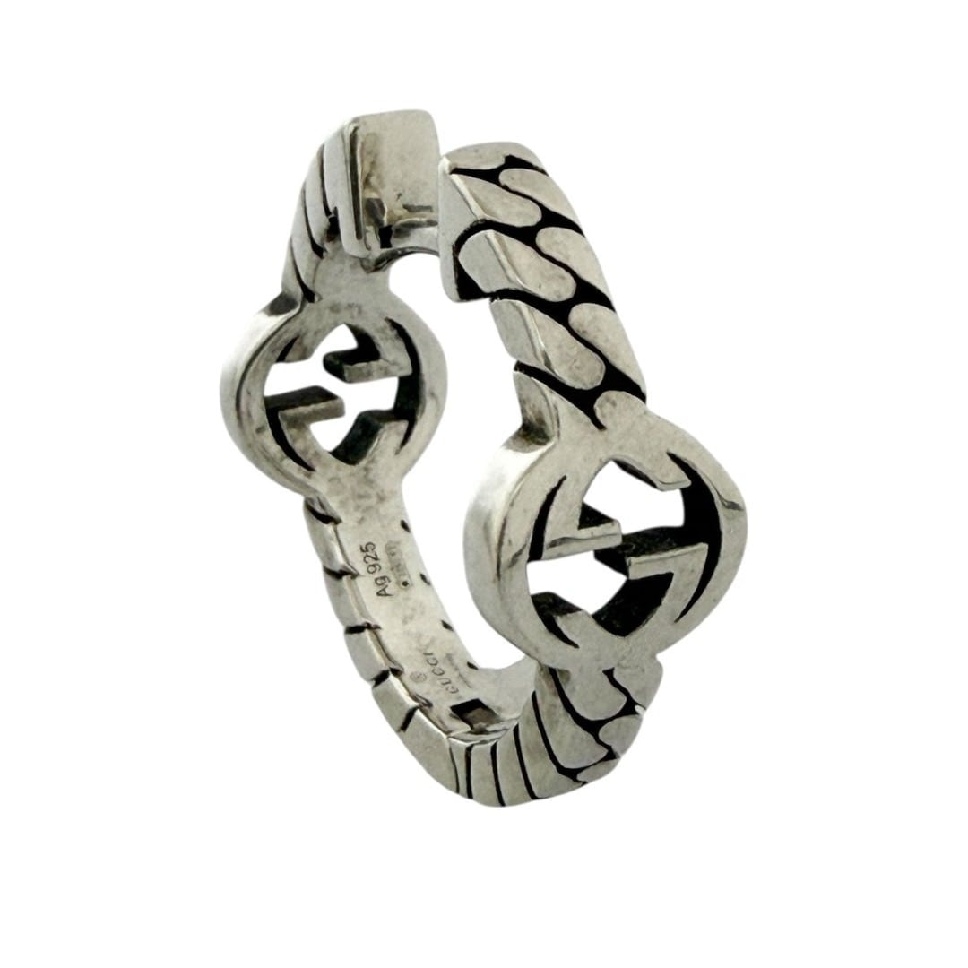 グッチ メンズ レディース ピアス 片耳 1個のみ インターロッキング G