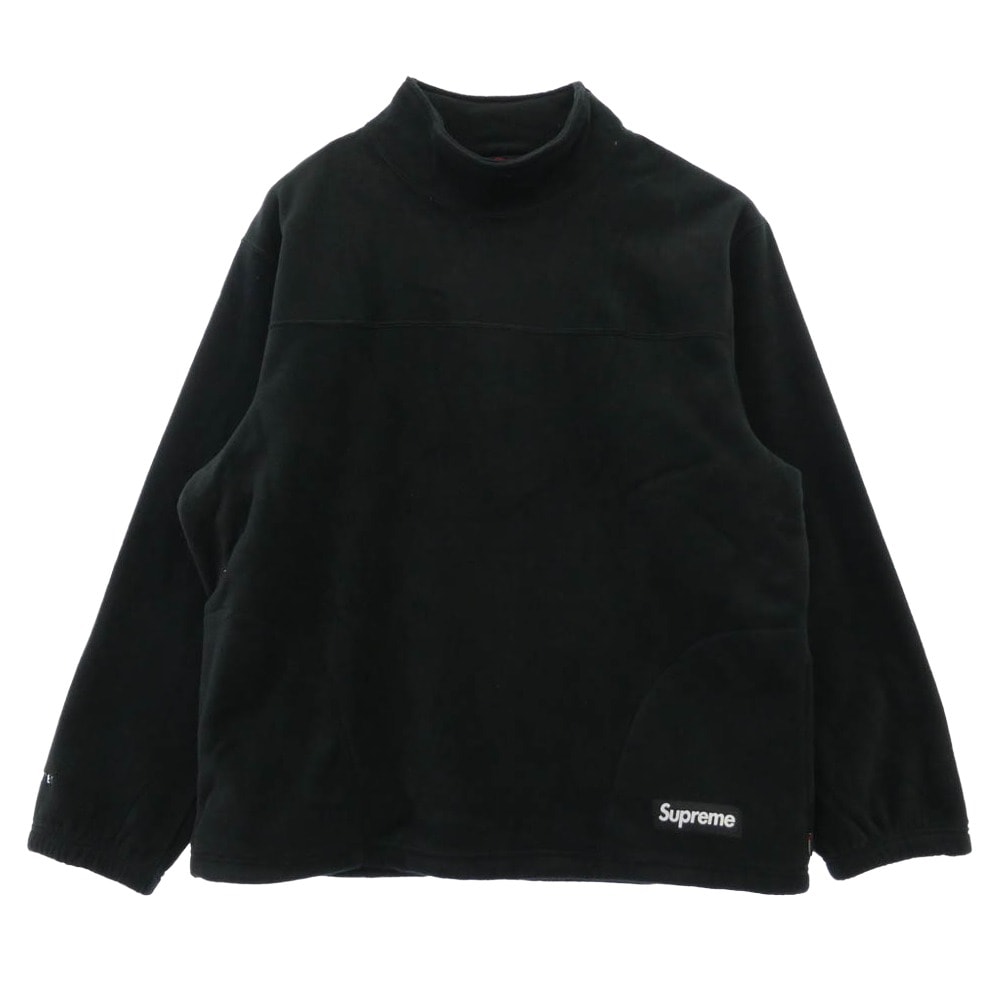 Supreme シュプリーム 22AW Polartec Mock Neck Pullover ポーラテック フリース ハイネック プルオーバー トレーナー ブラック XL【極上美品】【中古】