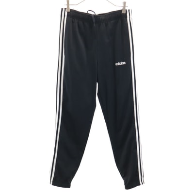 adidas アディダス トレーニング トラックパンツ L ブラック 裏トリコット ジャージ 3ライン