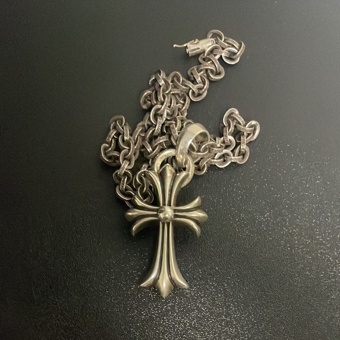 Chrome Hearts CH Cross Pendant Small / Plain Bail "Silver"