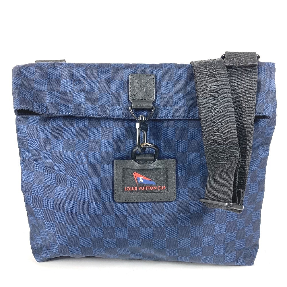 ルイヴィトン LOUIS VUITTON アリゼ  N41251  ダミエチャレンジ LV CUP カバン 斜め掛け ショルダーバッグ ナイロン ブルー